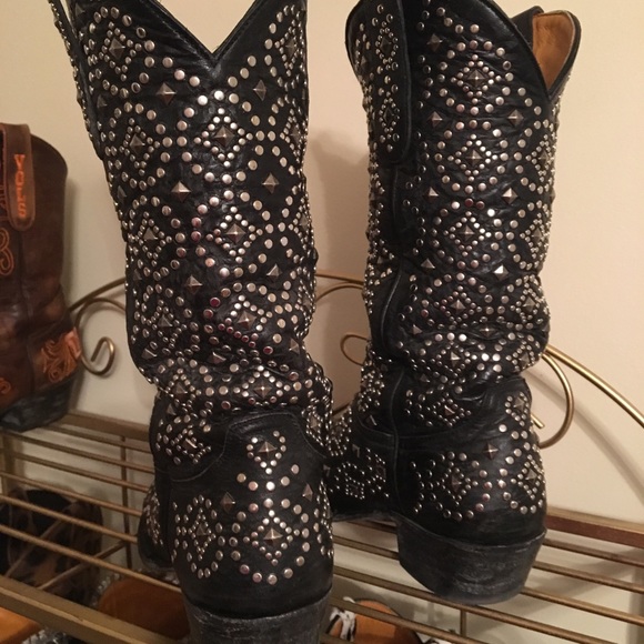 Old Gringo Difamas stud black cowgirl boot - Picture 2 of 6
